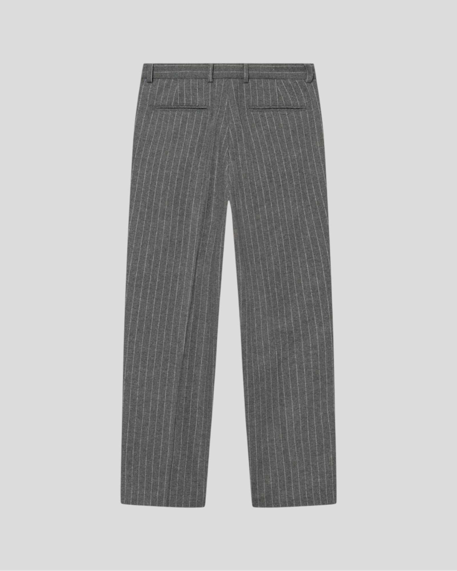 Les Deux || Como Pinstripe Mouliné Slacks - Grey Melange Les Deux