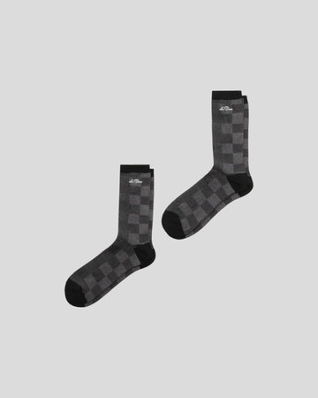 Les Deux || Core Patchwork Socks 2 Pack - Asphalt