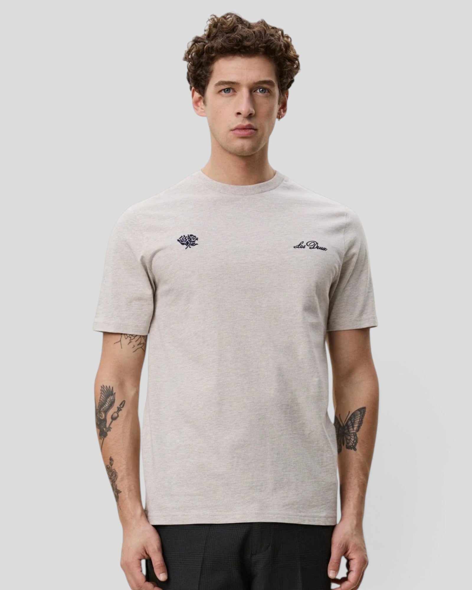 Les Deux || Deux T-Shirt - Light Sand Melange Les Deux