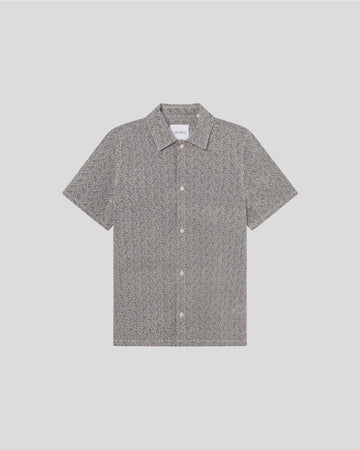 Les Deux || Hector AOE Paisley SS Shirt - Black Les Deux