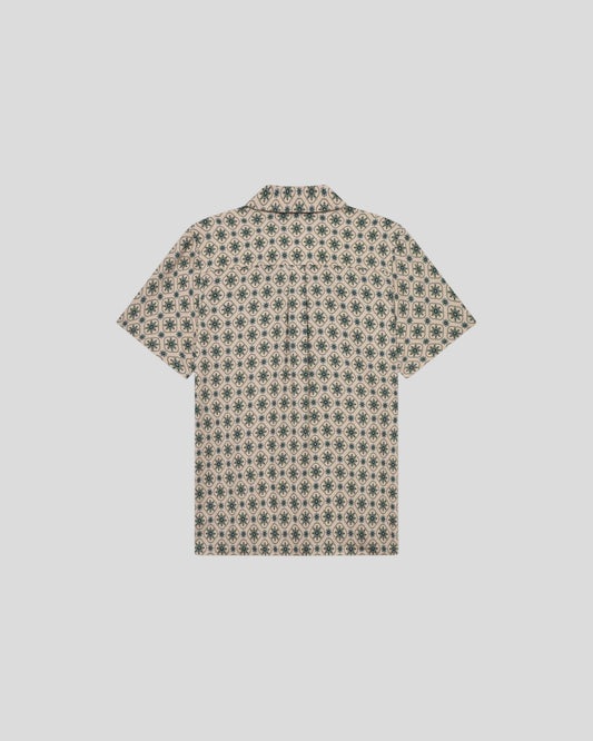 Les Deux || Lukas AOP Tapestry SS Shirt - Ivory Les Deux