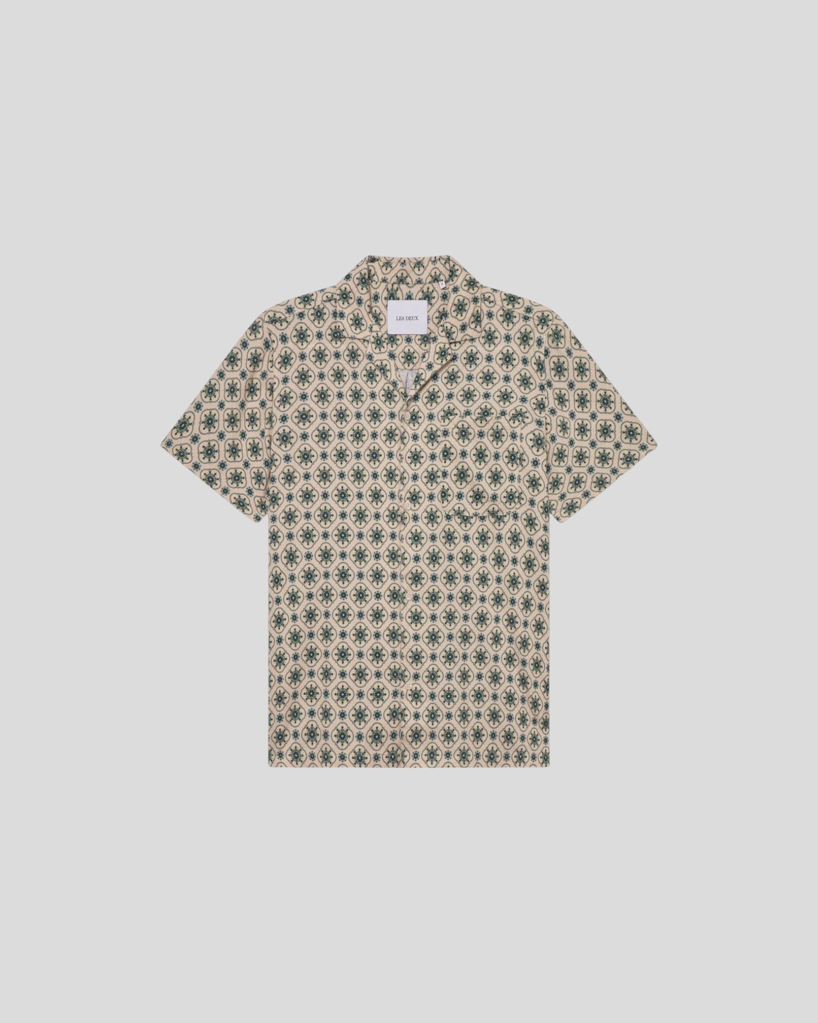 Les Deux || Lukas AOP Tapestry SS Shirt - Ivory Les Deux