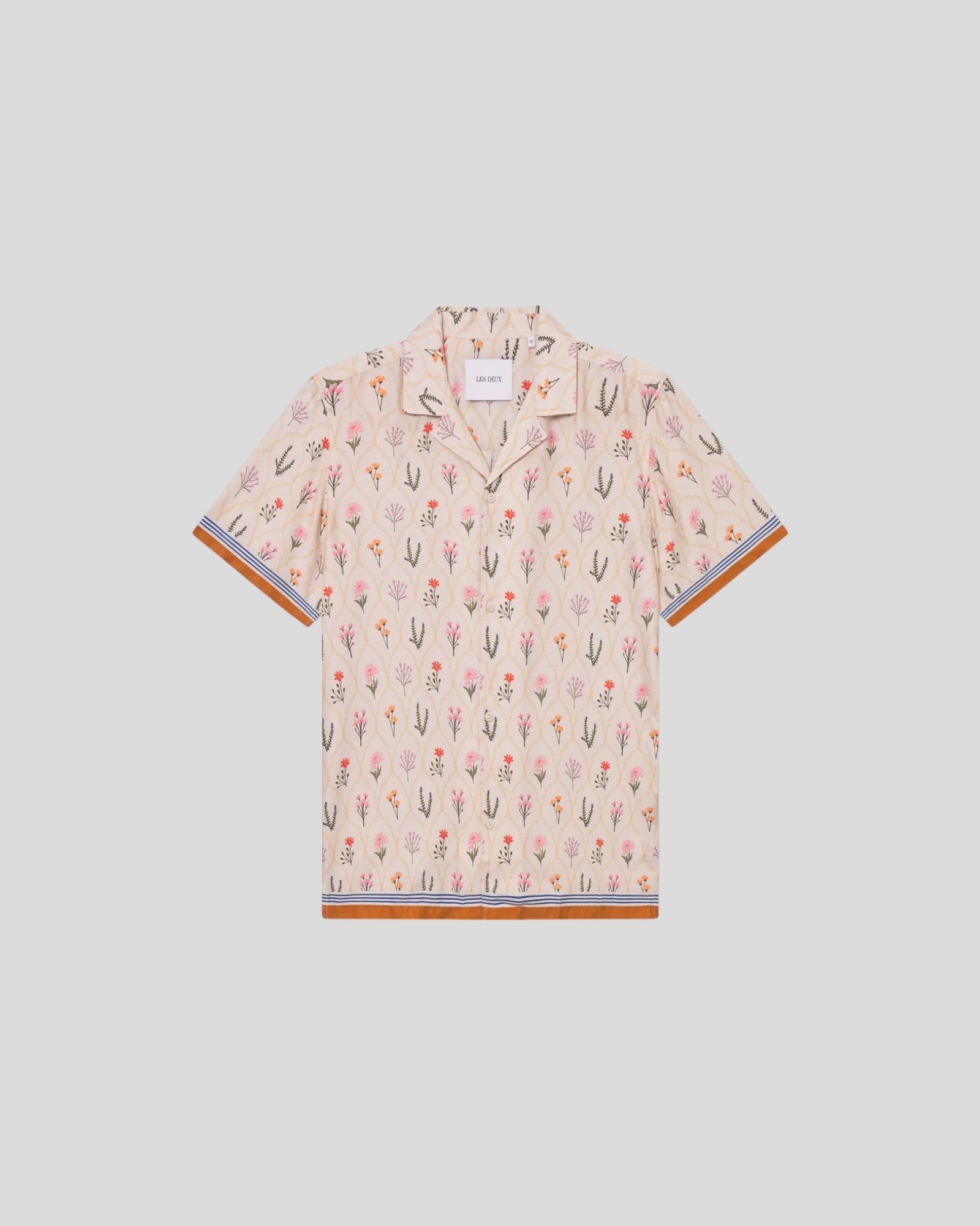 Les Deux || Lukas AOP Wild Flowers SS Shirt - Ivory Les Deux