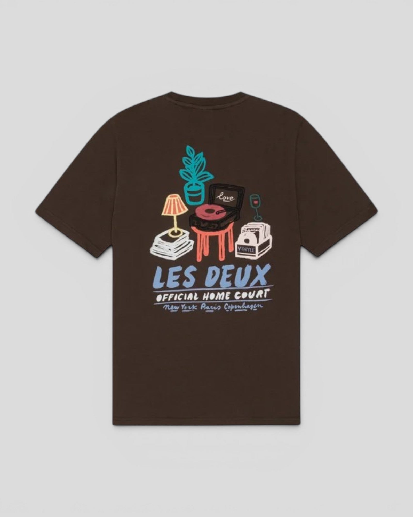 Les Deux || Record T-Shirt - Molé Brown Les Deux