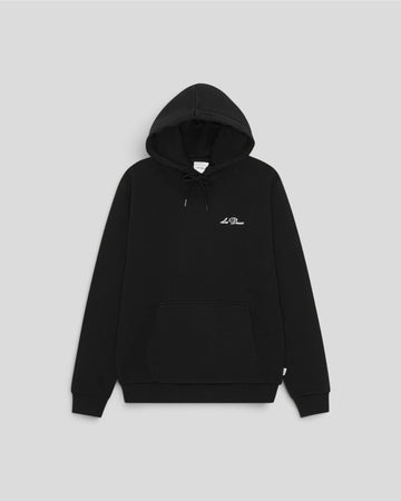 Les Deux || Signature Print Hoodie - Black