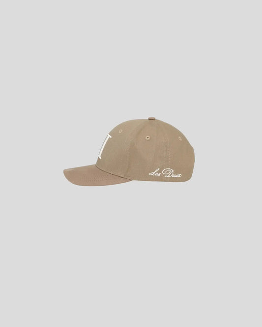 Les Deux || Denim Baseball Cap Suede - Desert Taupe Les Deux