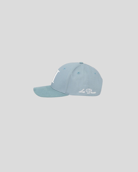 Les Deux || Denim Baseball Cap Suede - Faded Denim Blue Les Deux