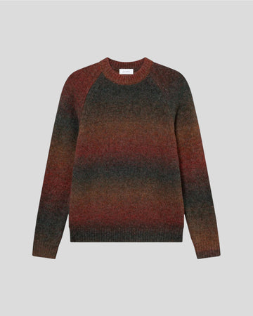 Les Deux || Brad Gradient Knit Jumper - Dark Clay Orange Les Deux