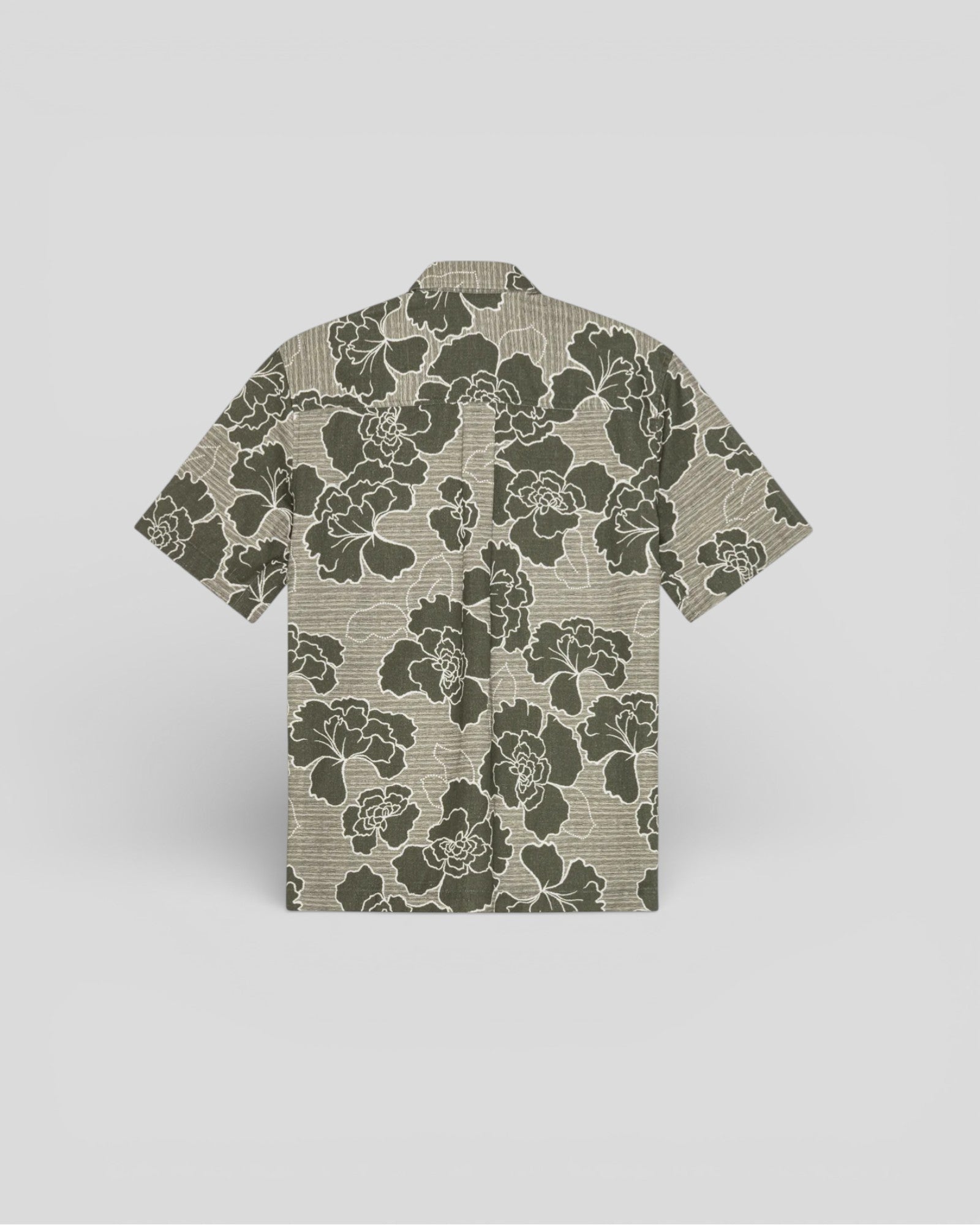 Les Deux || Charlie Poppy AOP SS Shirt - Olive Night Les Deux