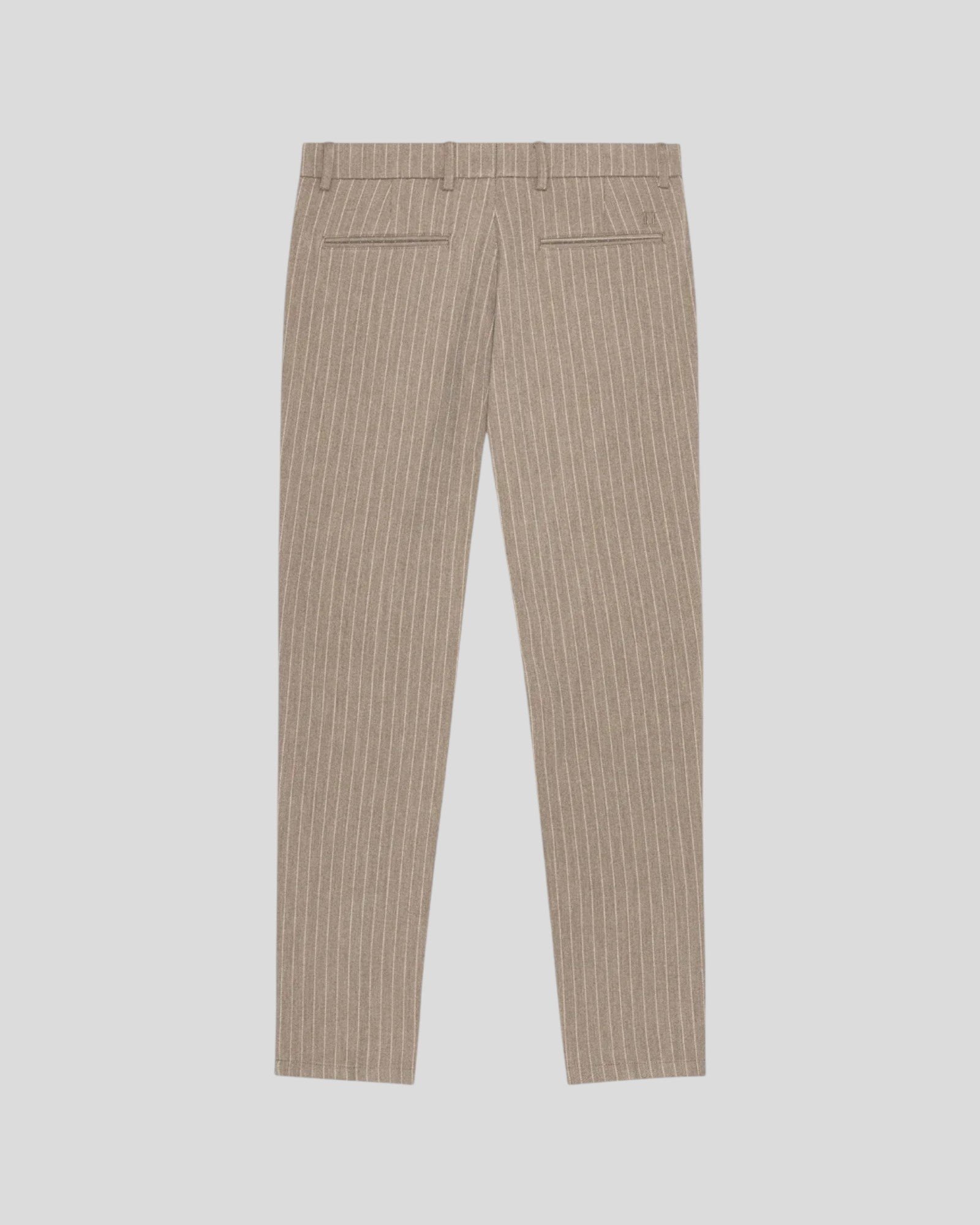 Les Deux || Como Reg Pinstriped Pants - Walnut Brown Les Deux