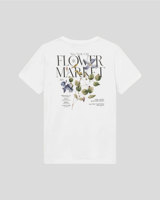 Les Deux || Brady Flowermarket T-Shirt - White Les Deux