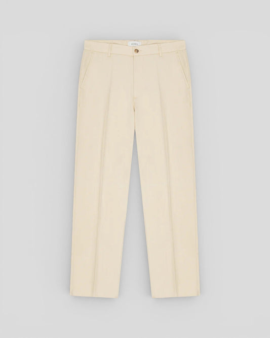 Les Deux || Herringbone Suit Pants - Ivory Les Deux