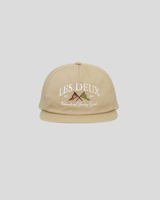 Les Deux || Ivy League Twill Letterman Cap - Dark Sand Les Deux
