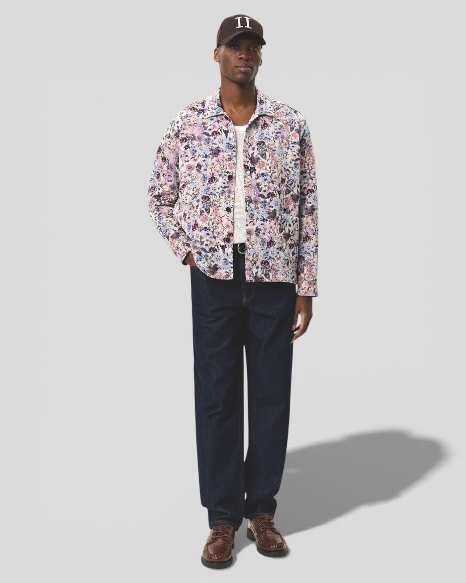 Les Deux || Hugh Jacquard Overshirt - Ivory Les Deux
