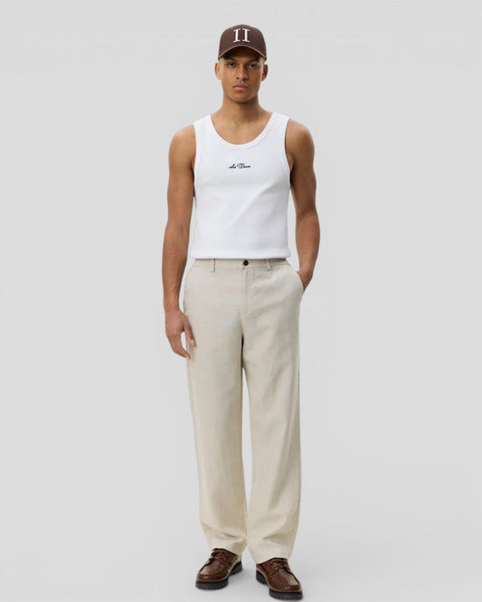 Les Deux || Linen Comfort Suit Pants - Light Sand Les Deux