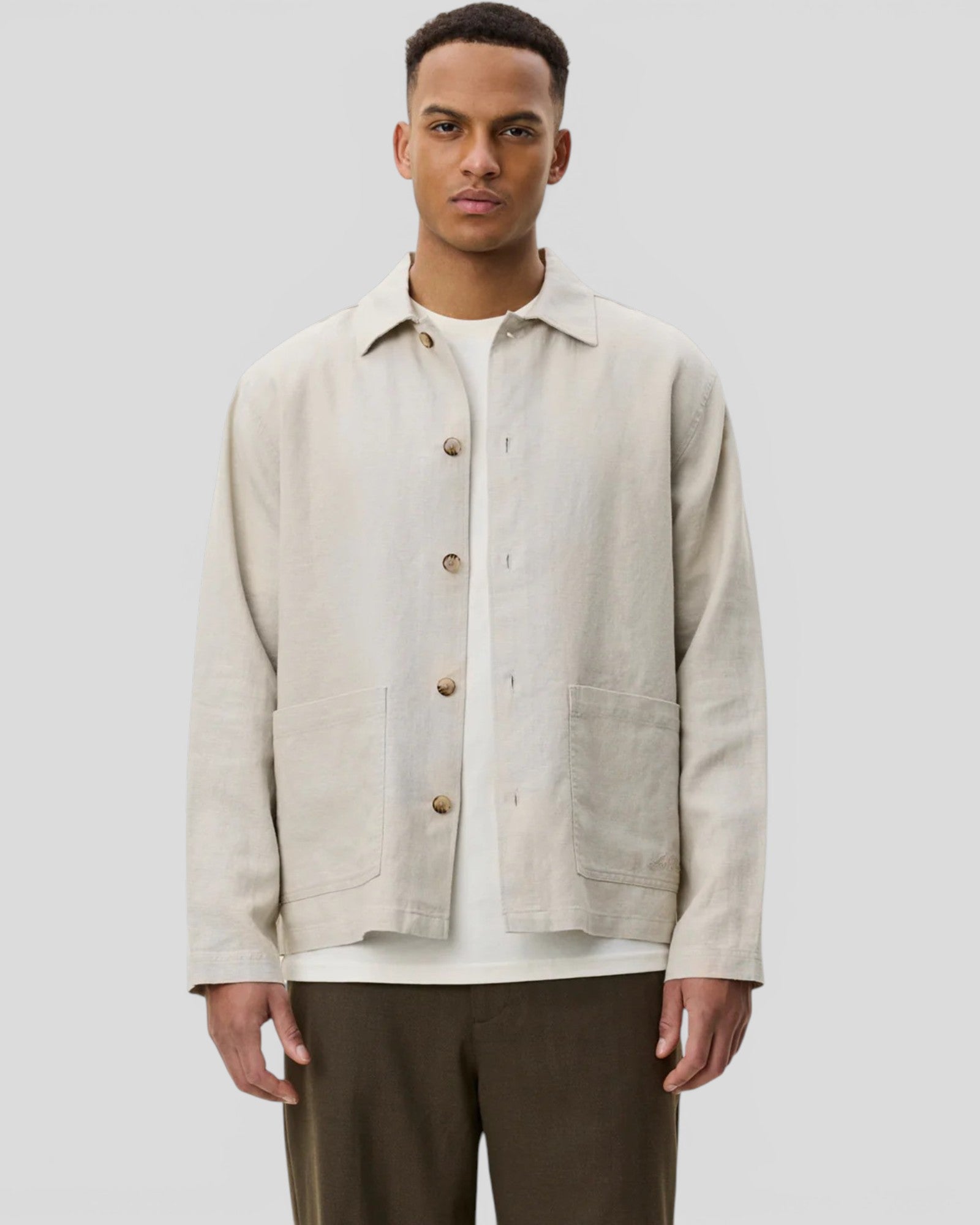 Les Deux || Linen Overshirt - Light Sand Les Deux