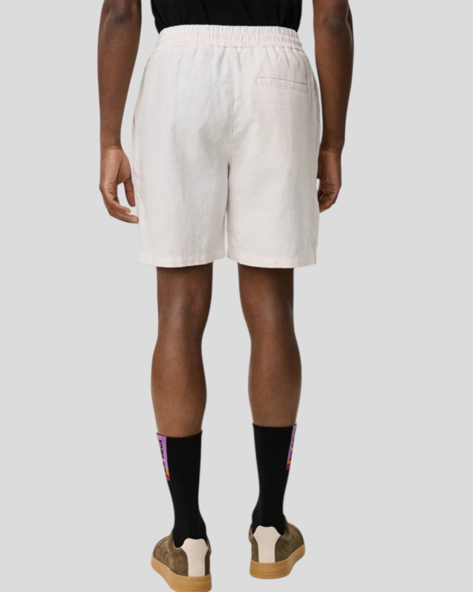 Les Deux || Otto Linen Shorts - Eggnog White Les Deux