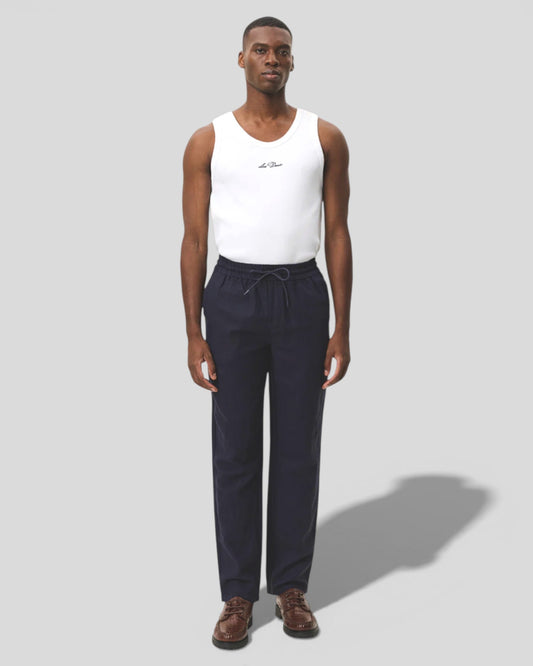 Les Deux || Patrick Linen Pants - Dark Navy Les Deux