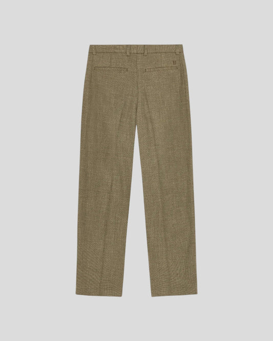 Les Deux || Randall Melange Suit Pants - Teak Brown Les Deux