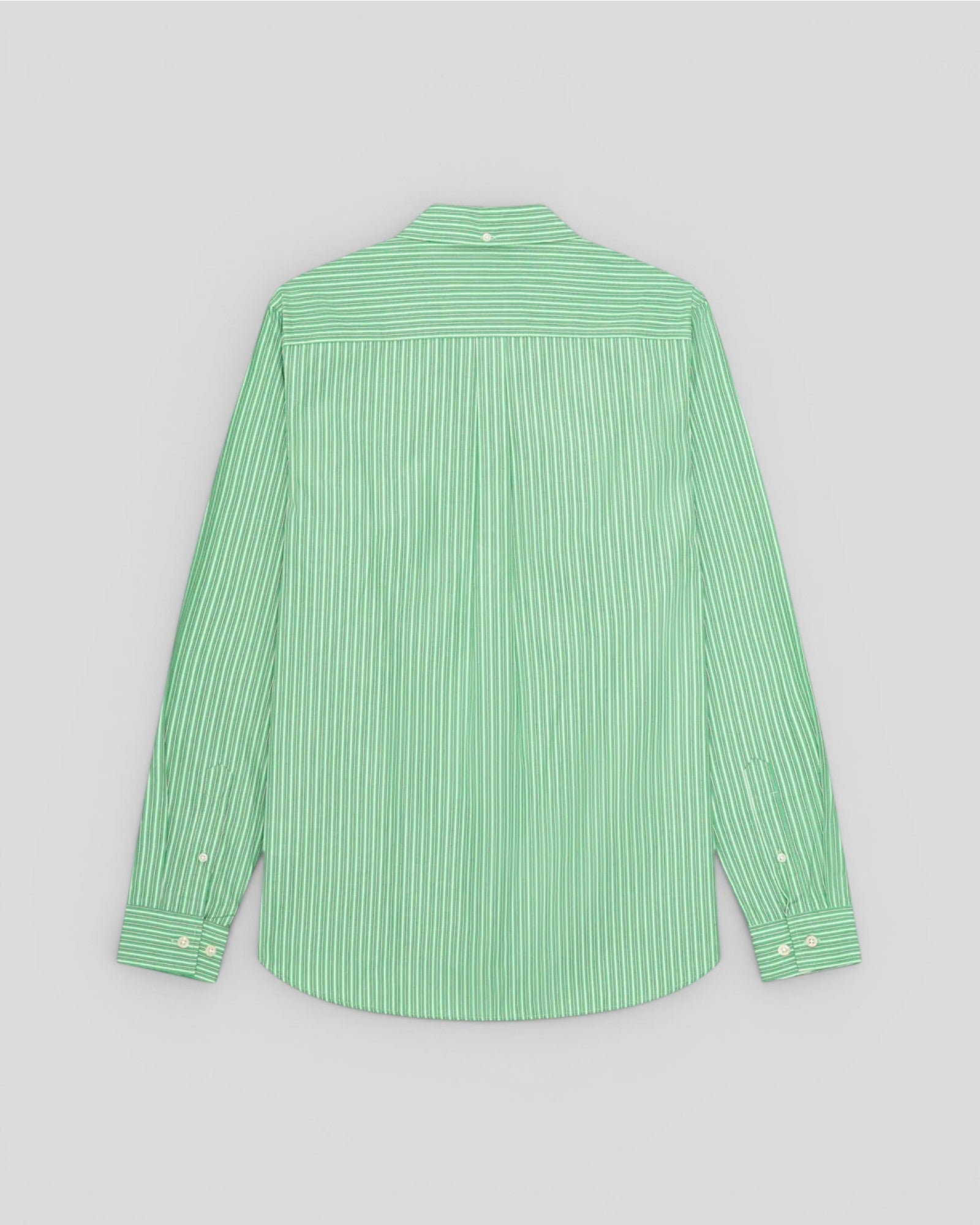 Les Deux || Strip Poplin Shirt - Green Spruce Les Deux