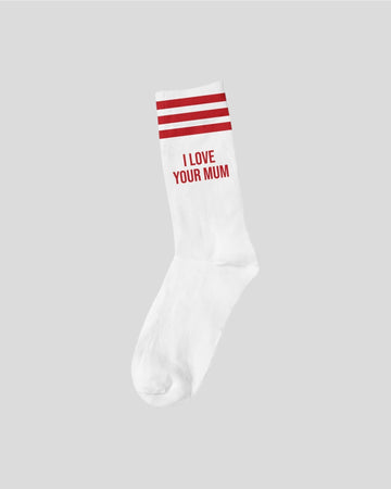 Mother Socker || I love Your Mum - Red Mother Socker