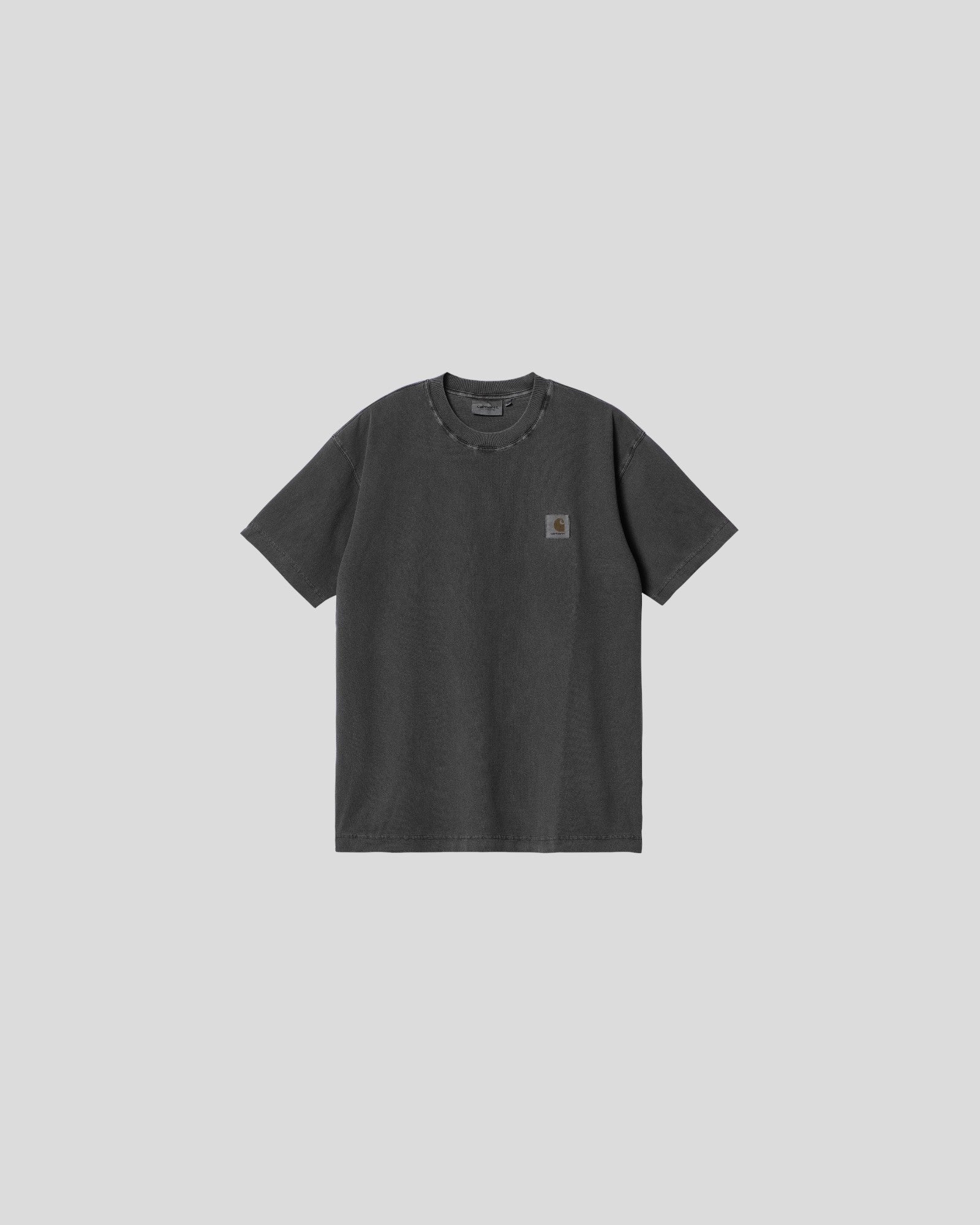 Carhartt || S/S Nelson T-Shirt - Charcoal Garment Dyed Carhartt