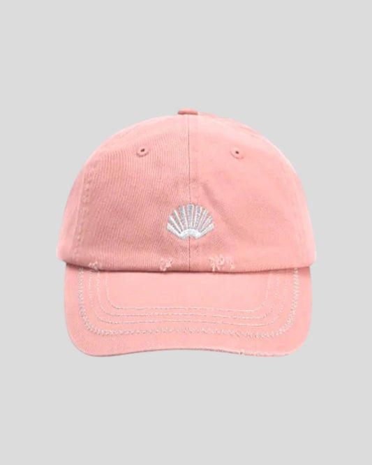 New Amsterdam || Distressed Logo Cap - Cameo Brown New Amsterdam Surf Association