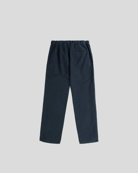 Norse projects || Ezra Relaxed Cotton Linen Trousers - Dark Navy Norse Projects