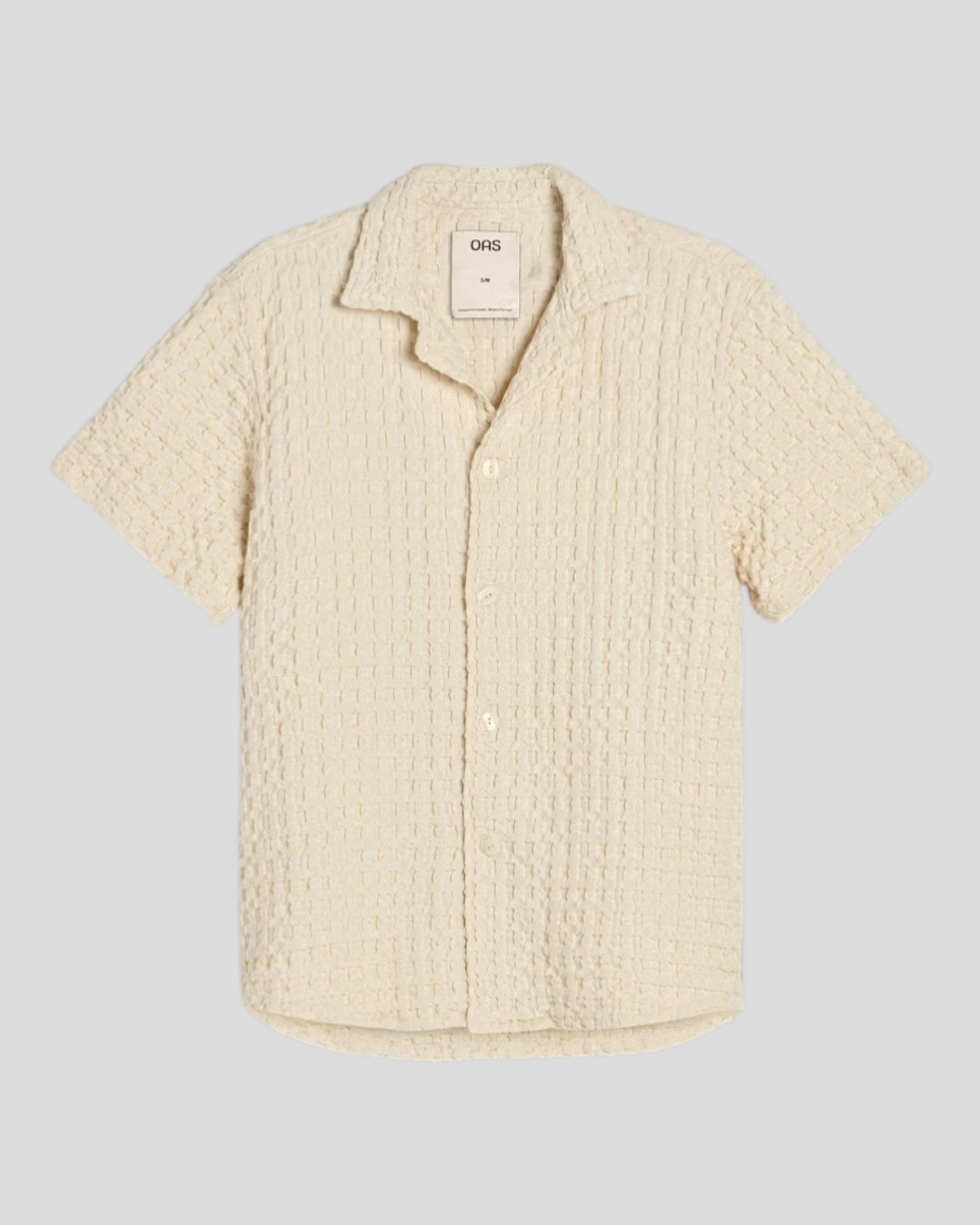 OAS || Cuba Waffle Shirt - Ecru OAS Compagny