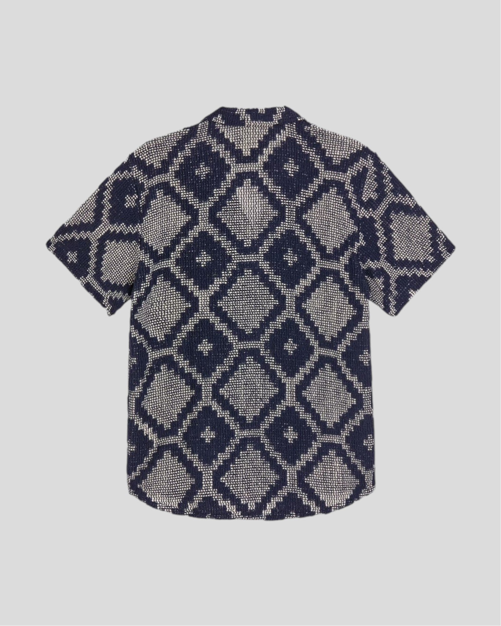 Oas || Trastevere Cuba Crochet Shirt - Navy OAS Compagny
