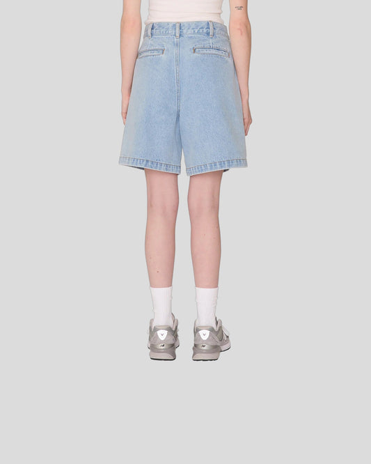 Obey || Eli Denim Pleated Short - Cirrus Obey