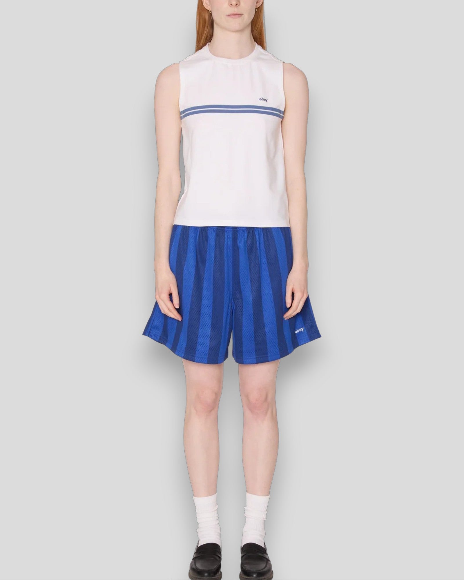 Obey || Freya Stripe Tank Top - White Obey