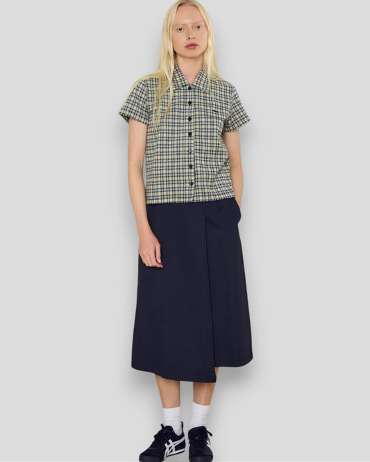 Obey || Lila Micro Check Polo - Yellow Multi Obey