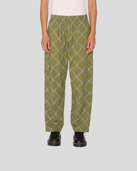 Obey || Lilith Diamond Stitch Pant - Olivine Multi Obey