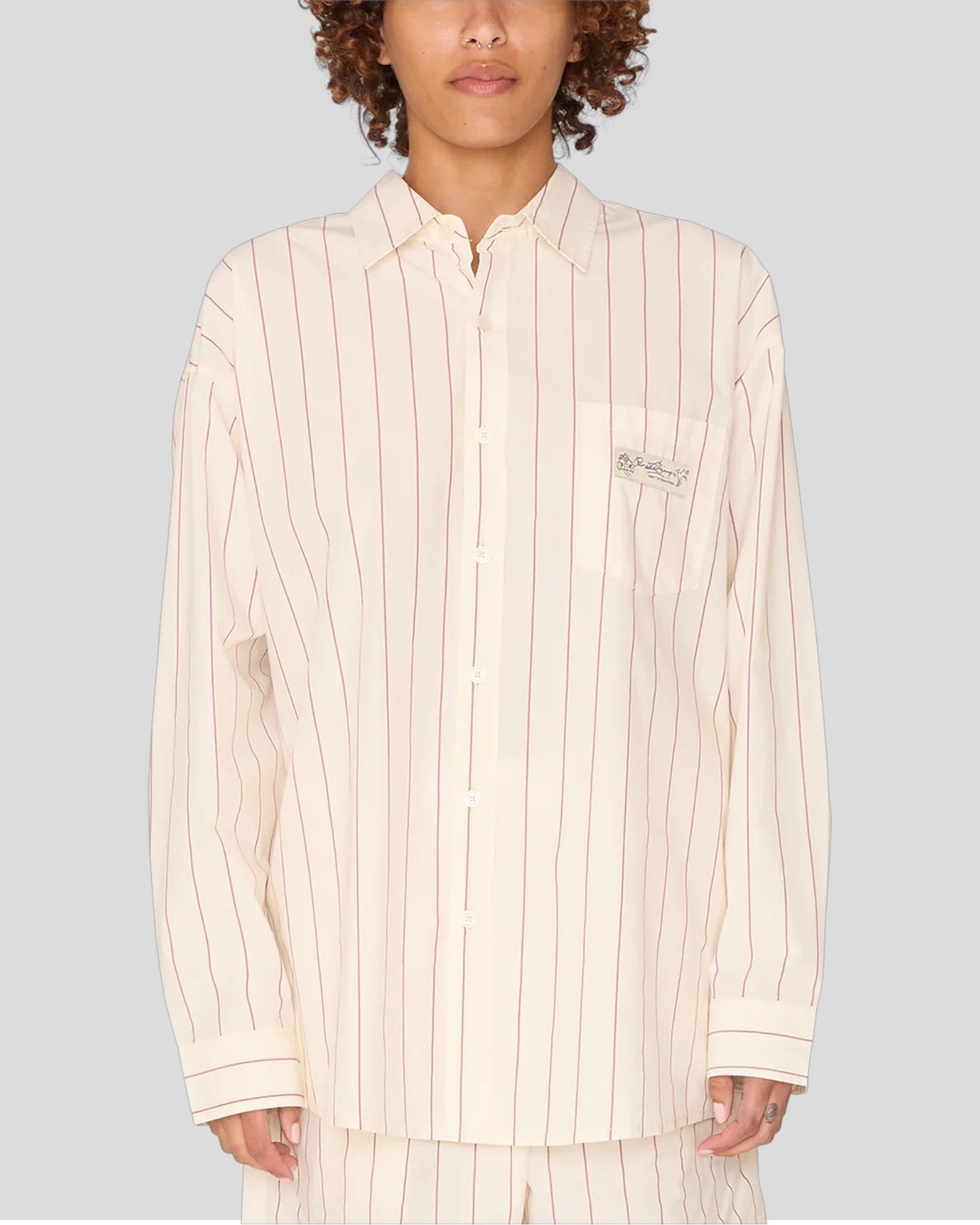 Obey || Primavera Strip Shirt - Tofu Multi Obey