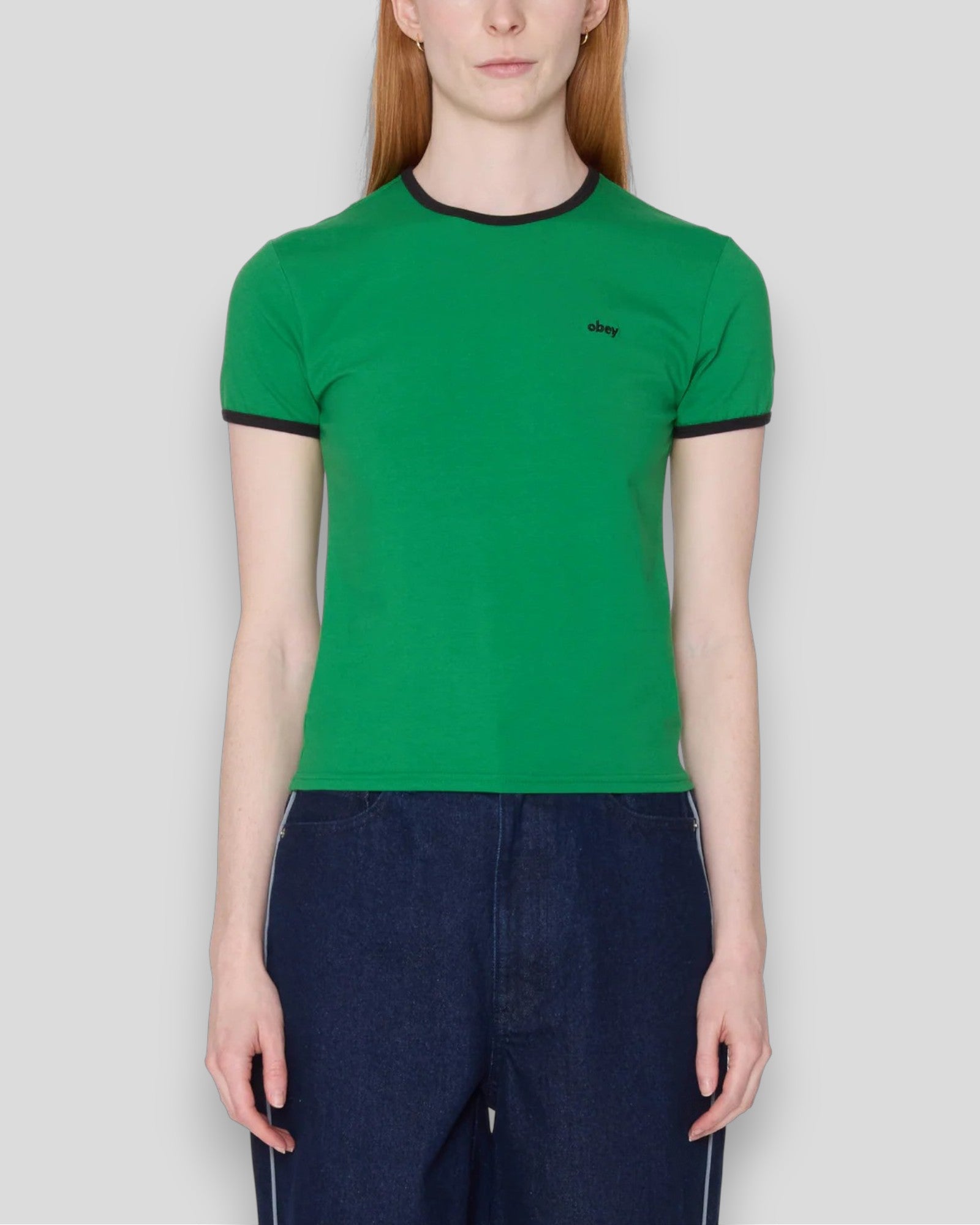 Obey || Duvall Ringer Tee - Green Obey