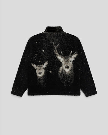 Obey || Deer Sherpa Jacket - Black Multi - M' Obey