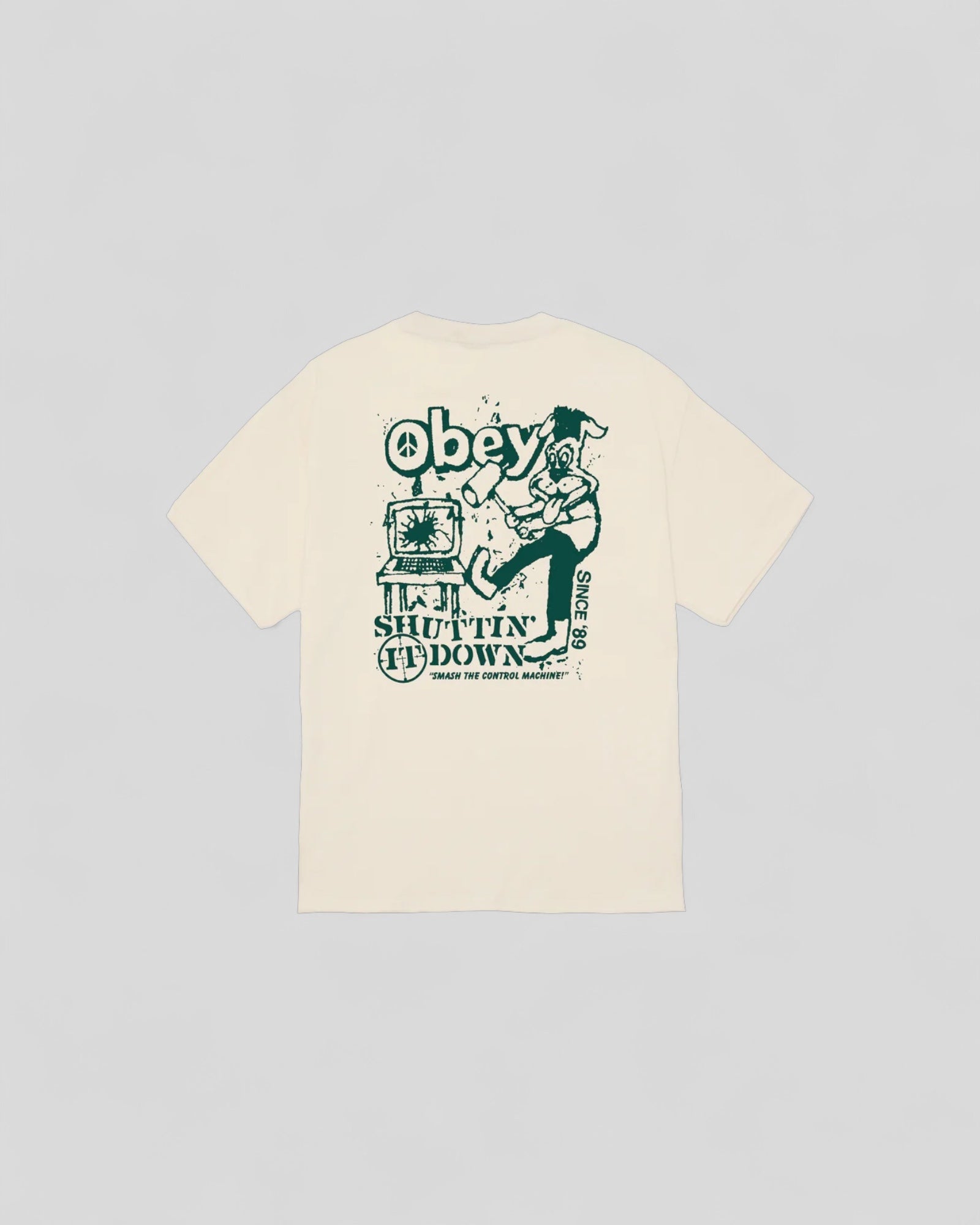 Obey || Smash The Control Machine - Cream - M' Obey