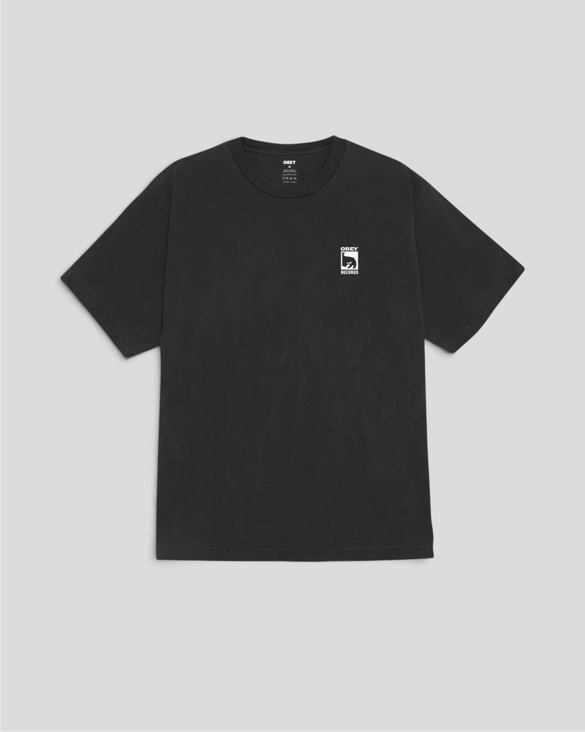 Obey || Record Icon T-Shirt - Pigment Dusty Black - M' Obey