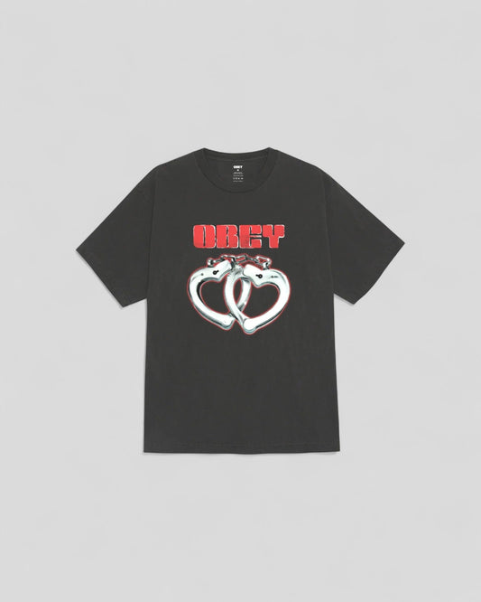 Obey || Cuffs Tee - Dusty Black Obey