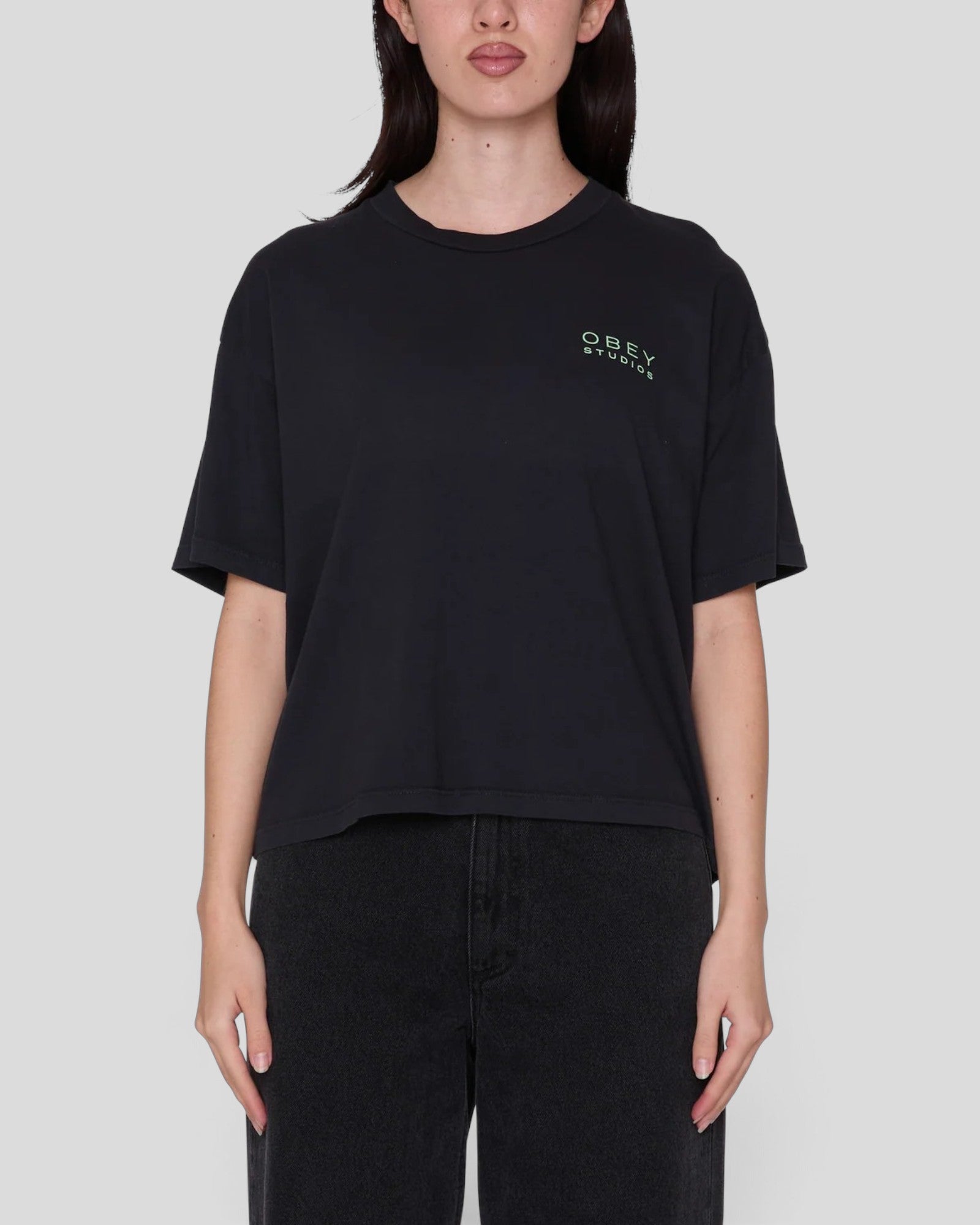 Obey || Flores T-Shirt - Digital Black Obey