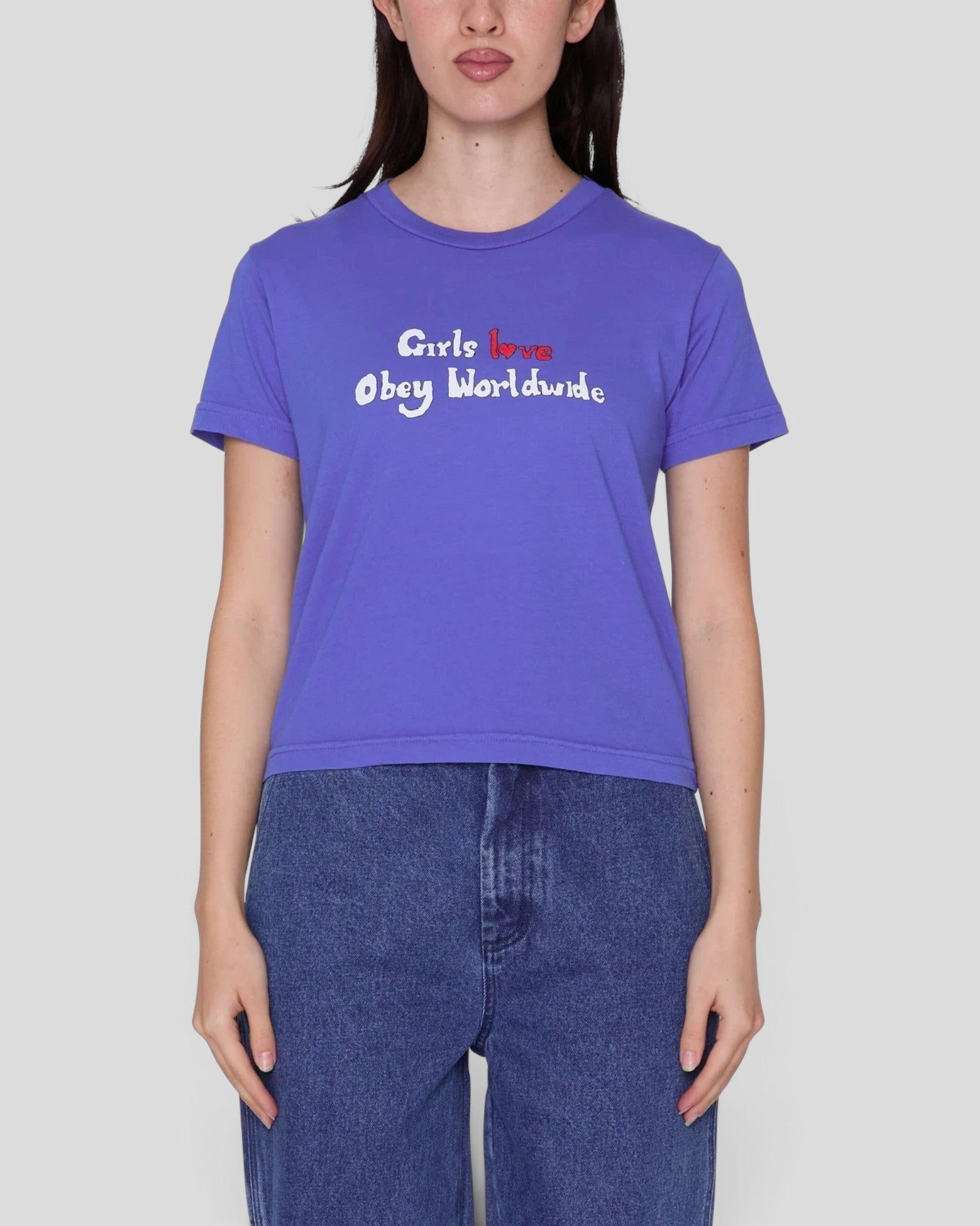 Obey || Girls Love Obey T-Shirt - Dazzling Blue Obey