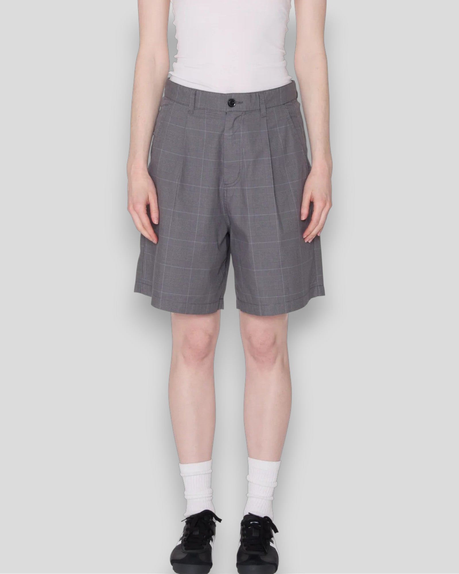 Obey || Olivia Plaid Short - Grey Plaid Obey