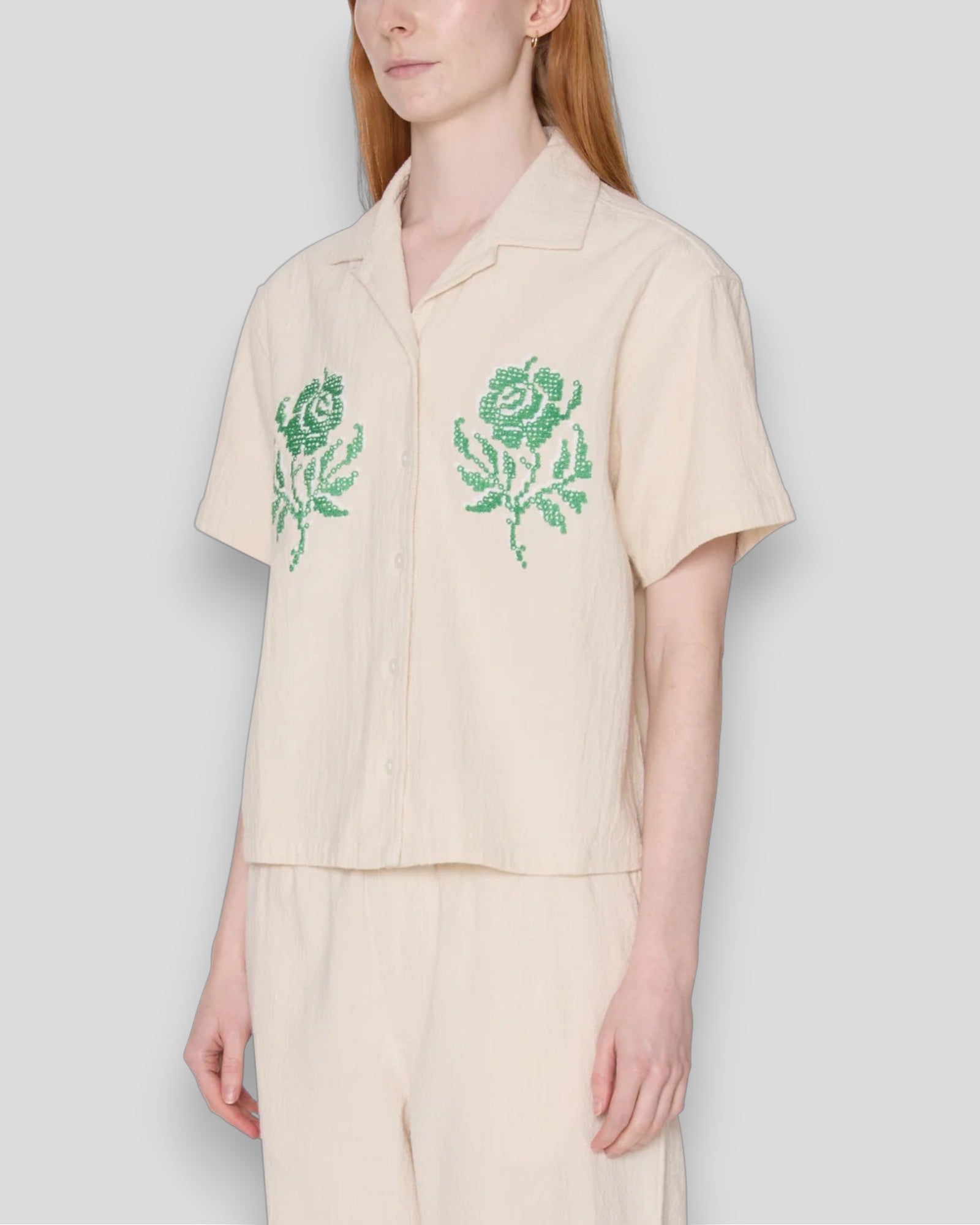 Obey || Roses SS Shirt - Natural Obey