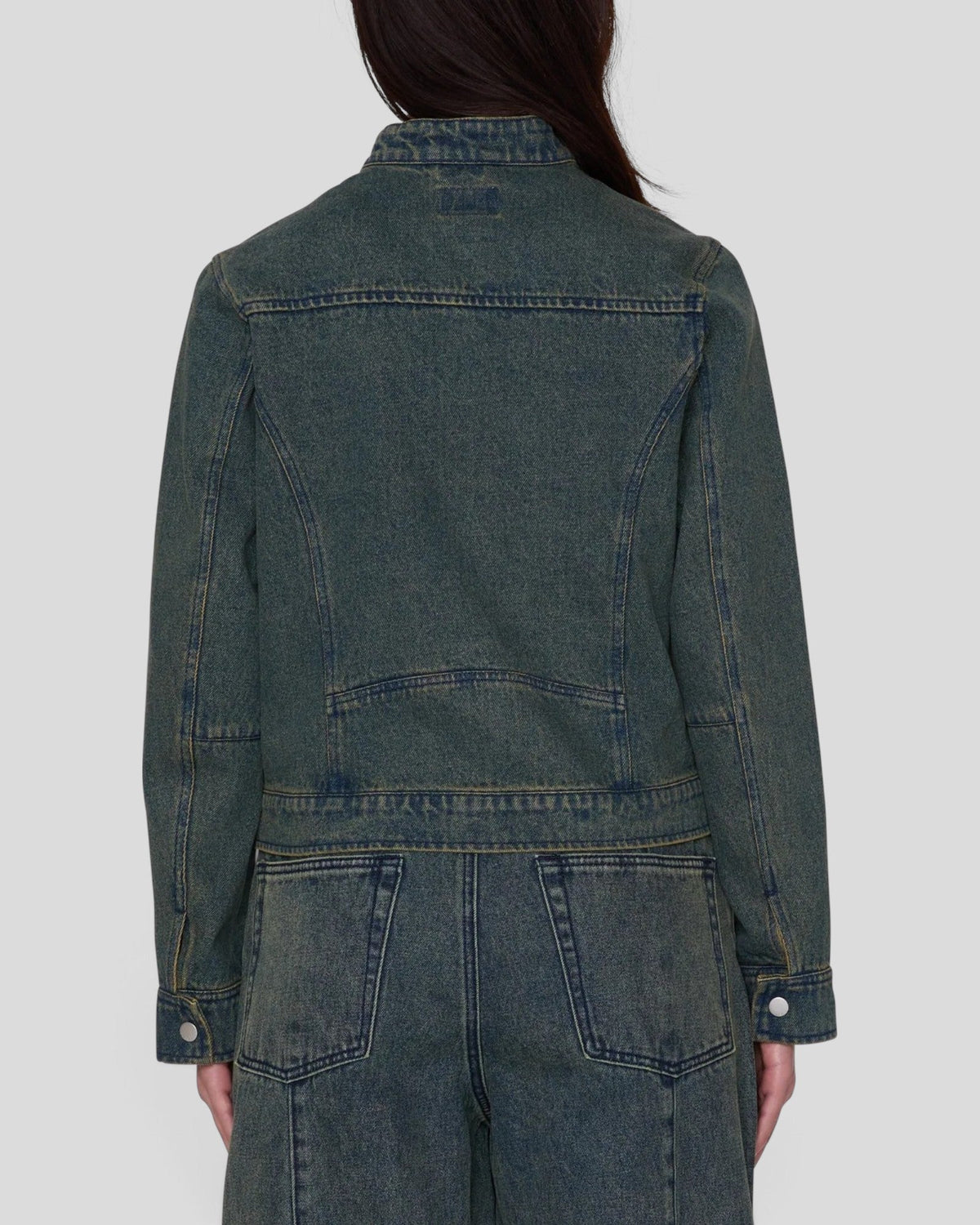Obey || Rove Moto Jacket - Yellow  Tint Wash Obey