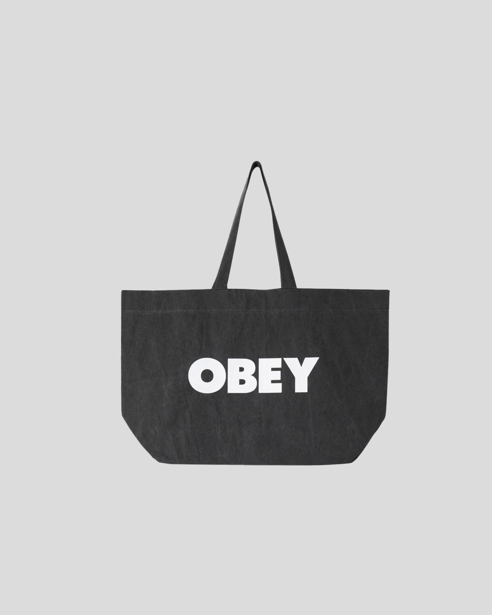 Obey || Pigment Dyed Tote Bag - Black Obey