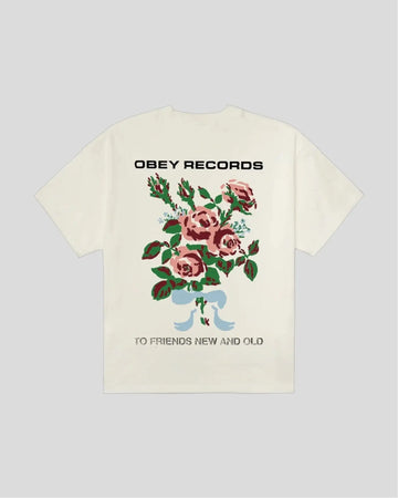 Obey || To New Friends And Old Tee - Vintage White Obey