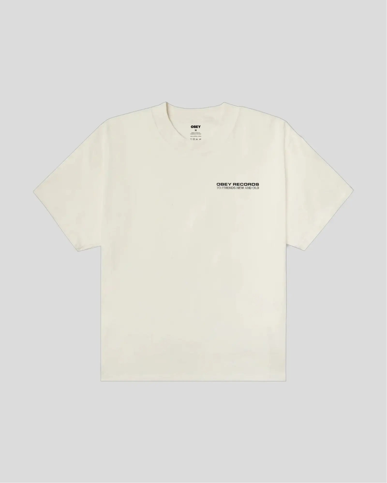Obey || To New Friends And Old Tee - Vintage White Obey
