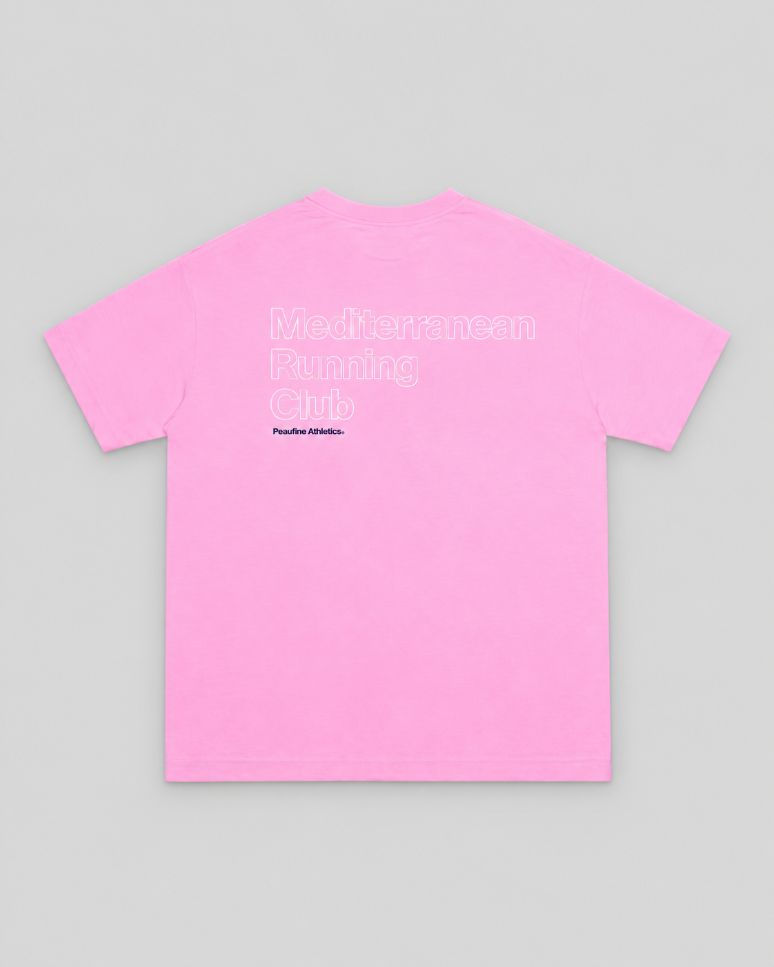 Peaufine || Oversize T-Shirt Mediterranean - Pink - M' — vue 1 sur fond gris