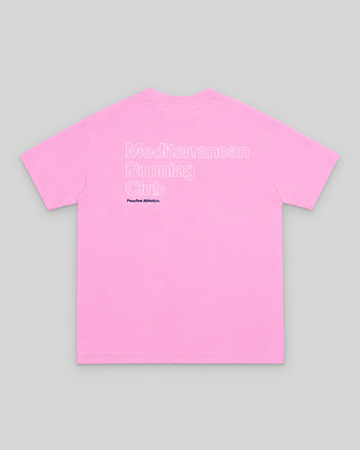 Peaufine || Oversize T-Shirt Mediterranean - Pink - M' — vue 1 sur fond gris